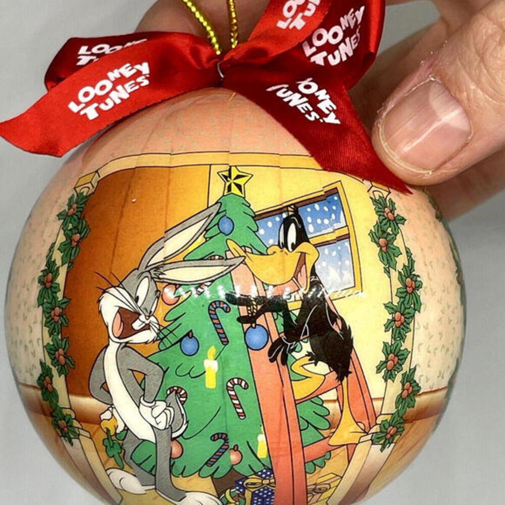 Looney Tunes Bugs Bunny Daffy Duck Christmas Ornament Matrix 1995